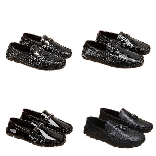 

2020 summer style cologne for mens catering doug shoes male loafers flats driving casual shoes genuine leather mocasin zapatos, Black