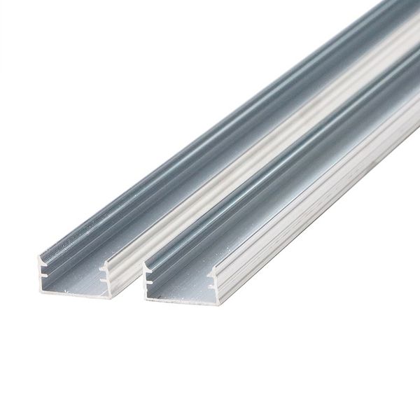 

u shape aluminum channels with diffuser, end caps and mounting clips led strip channels for max 15mm wide led strip light