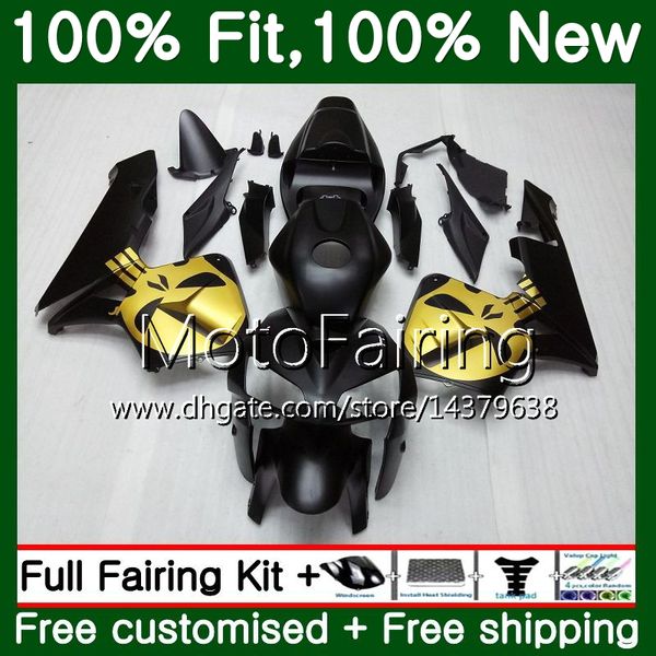 

injection body+tank skull golden for honda cbr 600rr cbr600 rr f5 05 06 59mf17 cbr600rr cbr600f5 cbr 600 rr f5 2005 2006 fairing bodywork