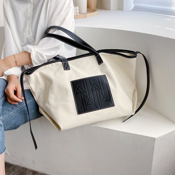 

canvas shoulder bags for women 2020 beach ladies totes fashion summer handbags women bag desinger casual messenger shopping bag
