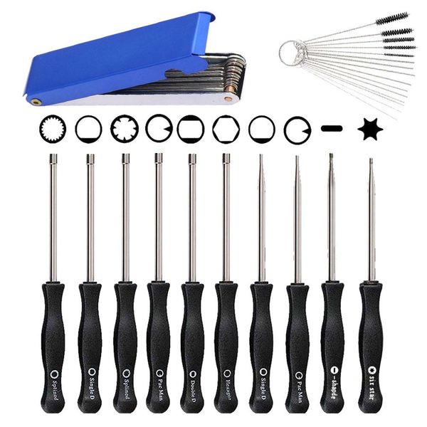 

carburetor adjustment tool with carburetor cleaning brush adjusting screwdriver tool kit car repair cleaning tools