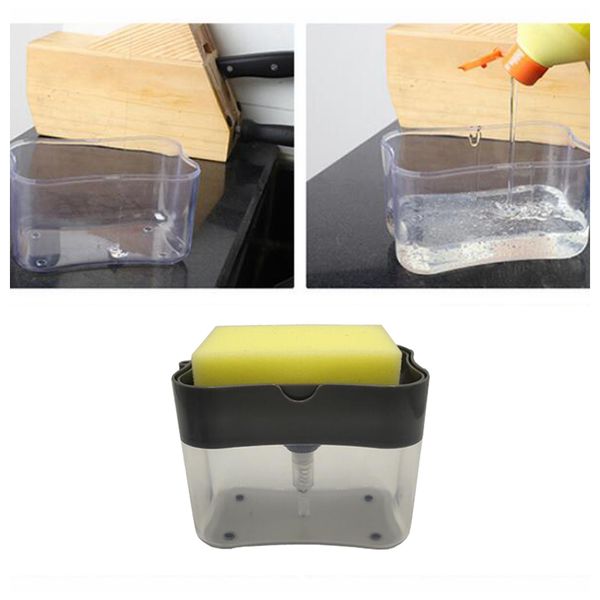 

ручной дозатор мыла с губкой держатель мгновенных refill мыло caddy box прочный