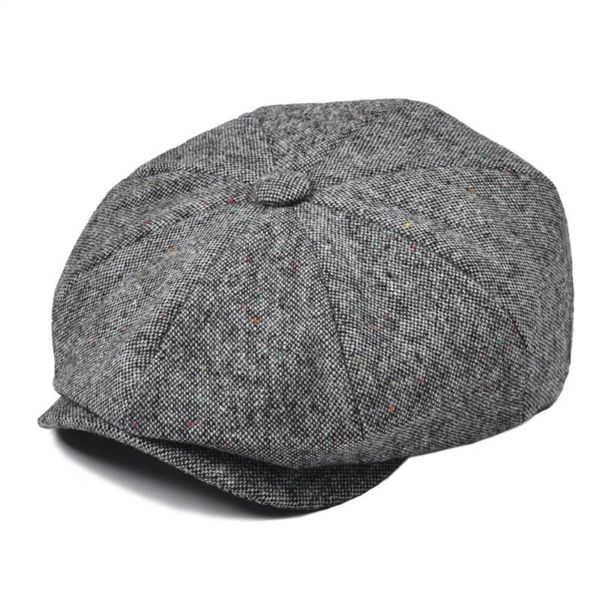 

voboom wool blend men women newsboy cap men's gatsby hats women's flat beret baker boy headpiece cabbies hat boys caps 132, Blue;gray