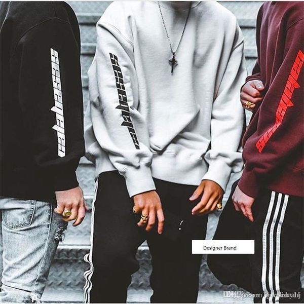 

fashion calabasas sweatshirts as worn kanye west hip hop casual cotton long sleeve streetwear pullover hoodie black s-2xl