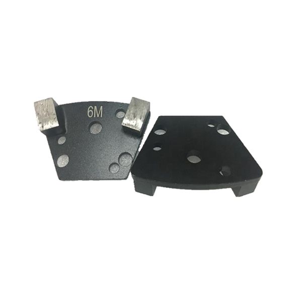 

new type trapezoid diamond grinding plates universal grinding pads with two segments concrete and terrazzo floor 12pcs