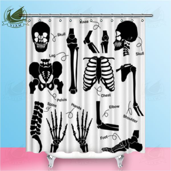 2019 Vixm Abstract Fantasy Human Body Parts Skeleton Shower