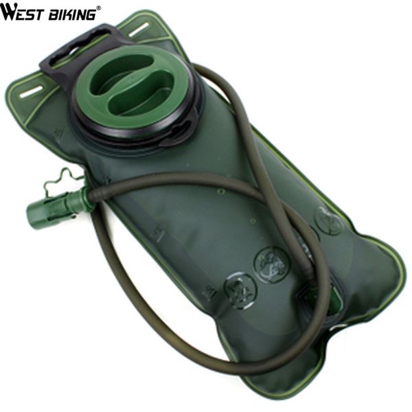 

west biking 2l/3l cycling water bag mountain bike water bag travel backpack drinking straw outdoor sports tpu hiking camping