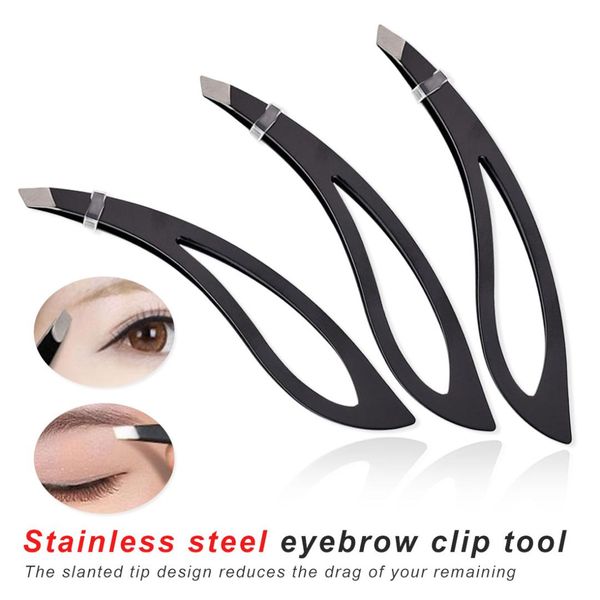 

convenient effective eyebrow clip stainless steel eyebrow clip beauty tool tweezers makeup tool