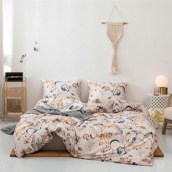 

bonenjoy flower bed linen for adults twin  king size bedding set bohemian bedclothes quilt cover with pillowcase