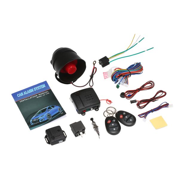 

universal car vehicle security system anti-theft system burglar alarm protection 2 remote controller