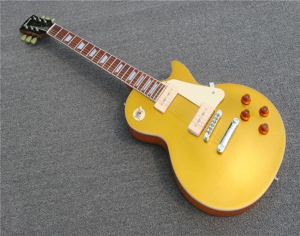 

relic 1968 gold50th anniversary electric guitar one piec neck aged heavey relic electric guitar relic crack lines on heads