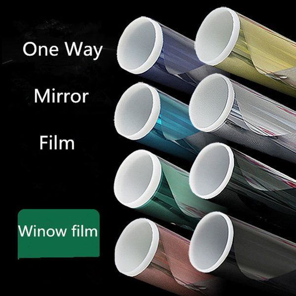 50cmx300cm Heat Reduction Window Solar Tint Reflective One Way Mirror Sun Block Glass Sticker Q190601 Design Printing