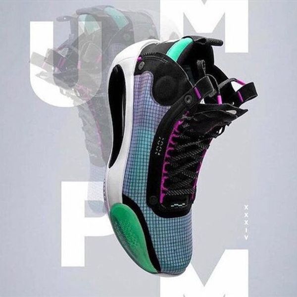 

new arrivel fashion mens basketball shoes 34 xxxiv blue void 34s eclipse sports sneakers trainers athletic size us 7-12 ing, White;red