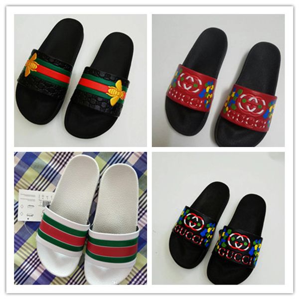 

7 colors sandals shoes slide summer fashion wide flat slippery sandals slipper flip flop euro size 40-45 flower, Black;grey