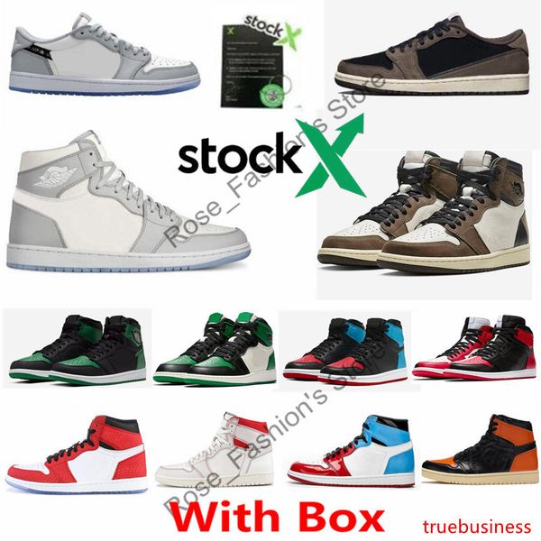 

with 1 high og wolf grey sail pn dust white travis scotts basketball shoes 1s pine green unc to chicago court purple mens sneakers