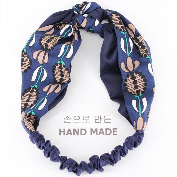

xiacaier fashion retro women elastic turban twisted knotted headband ethnic floral print stretch girl hair accessories hair bow