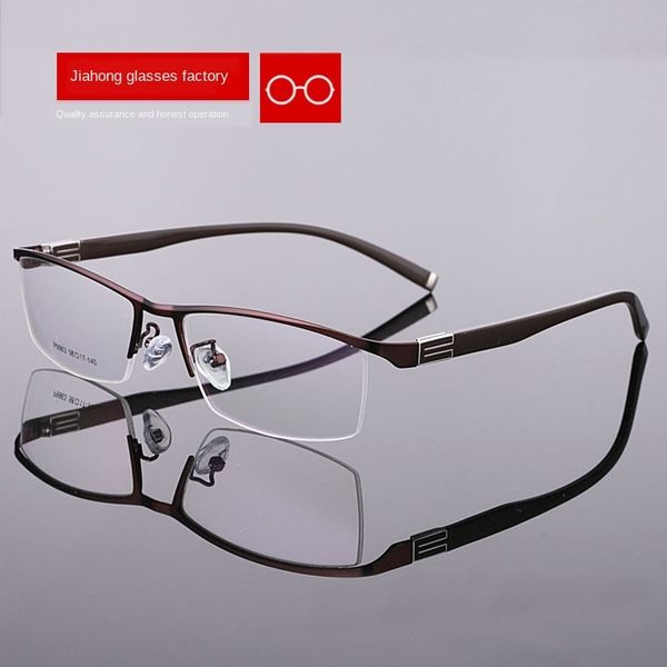 

men's half ultra light business metal 9963 men's half glasses frame ultra light business metal glasses frame 9963, Silver