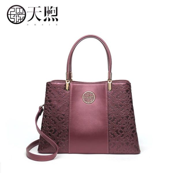 

pmsix 2020 new pmsix superior pu leather fashion embossed women leather handbags women shoulder women's bag