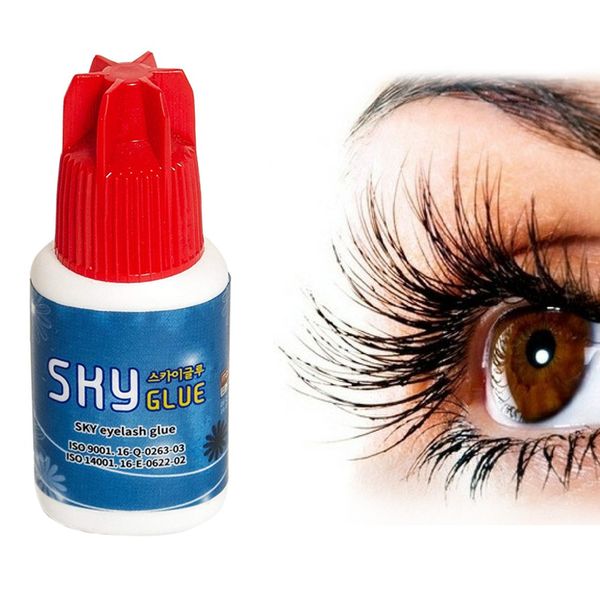 

s+ super type sky glue for eyelash extension glue last over 6 weeks fast drying professional eyelash glue from korea, White