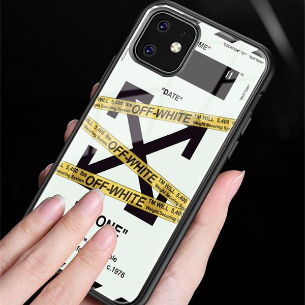

Для iPhone 11 11Pro XS Max X XR мобильный телефон дизайн корпуса бренд Закаленное стекло ТПУ