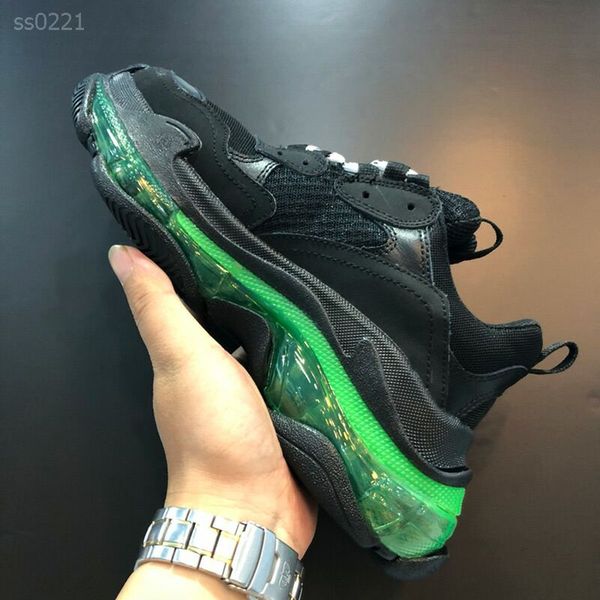

2020 handsome sneakers mens training triple colour shoe casual luxury fashion shoes mens basketball shoes outdoor sports trainers sneakers, Black