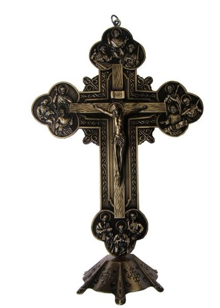 

12 апостолы крест inri христианский иисус эммануил католический святой украшение jesu распятие агнец божий гобелен декор о 32.5cm