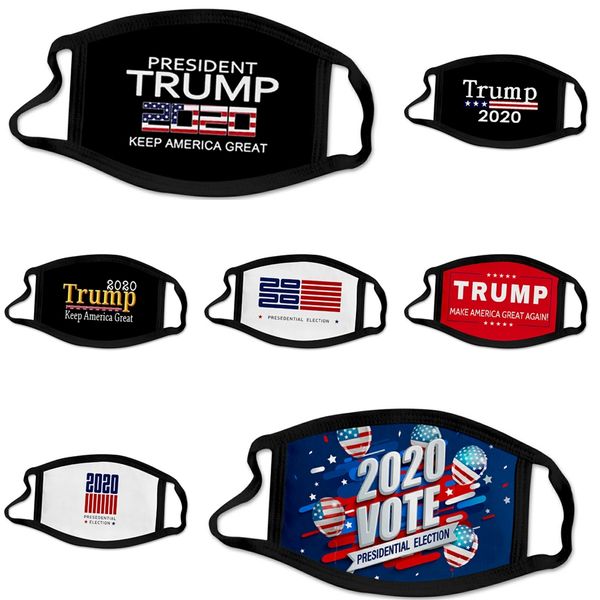 

designer trump colorful adults face masks washable double-deck dustproof cotton tredny reusable mouth er shipping #664, Black