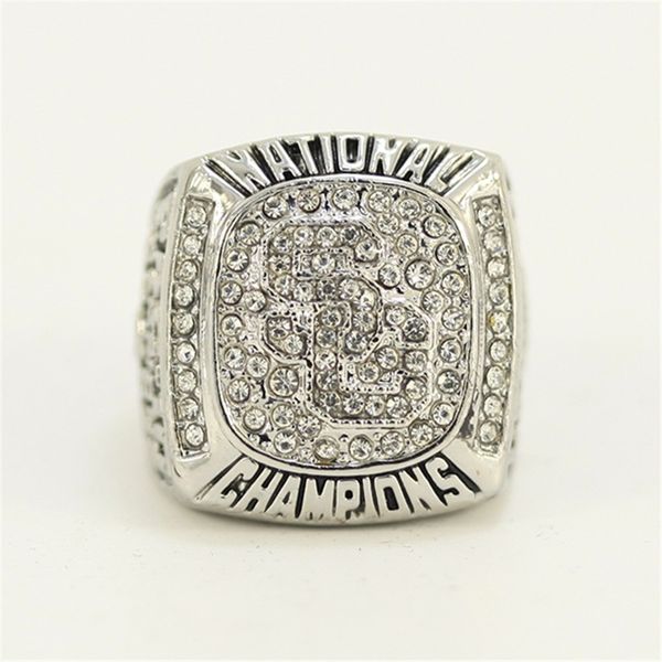 

2004 usc trojans college football national championship ring wholesale, Golden;silver