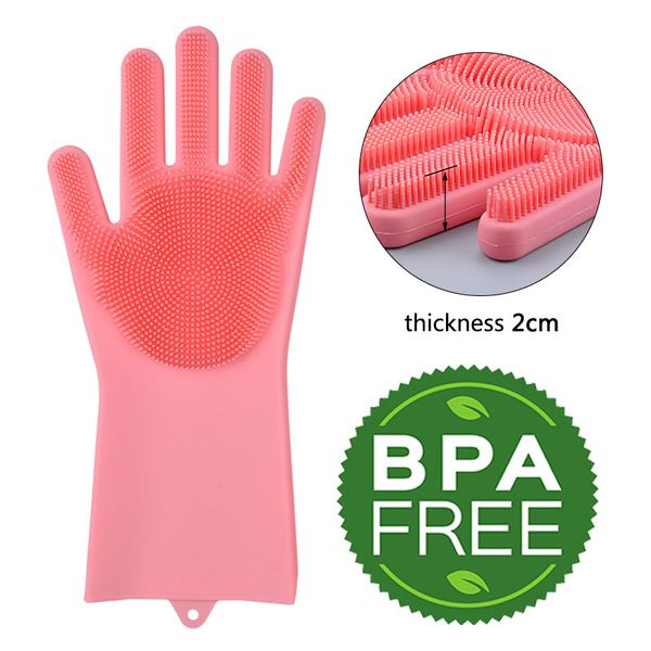 

kitchen silicone cleaning gloves magic silicone dish washing gloves for household silicone scrubber rubber dishwashing gloves car wash glove