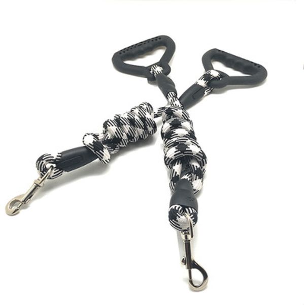 

pet leash rope dog leash dog black white round rope