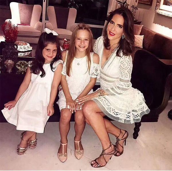 

сша 2018 fashion-лето женщин моды дизайнер runway v шея кружева вышивка повседневной партия мини платье женского платье, Black;gray