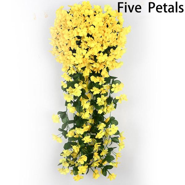 

violet artificial flowers vine flower vine hanging garland plant wedding