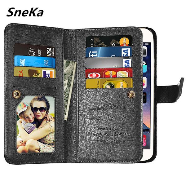 

flip wallet multi-card leather case for huawei p smart p20lite nova 3e 2 3 3i honor 8x 6a 8 9 10 play honor 6c pro 10 lite cover