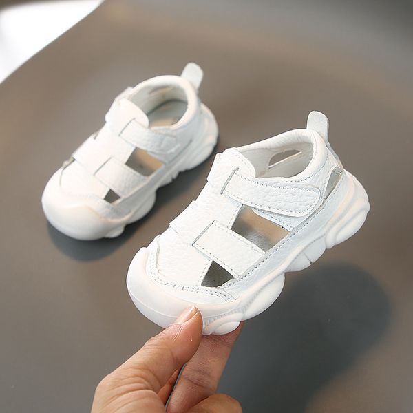 

2020 baby boys girls summer sandals soft bottom kids children anti-collision non-slip casual beach sandals infant toddler shoes, Black;red