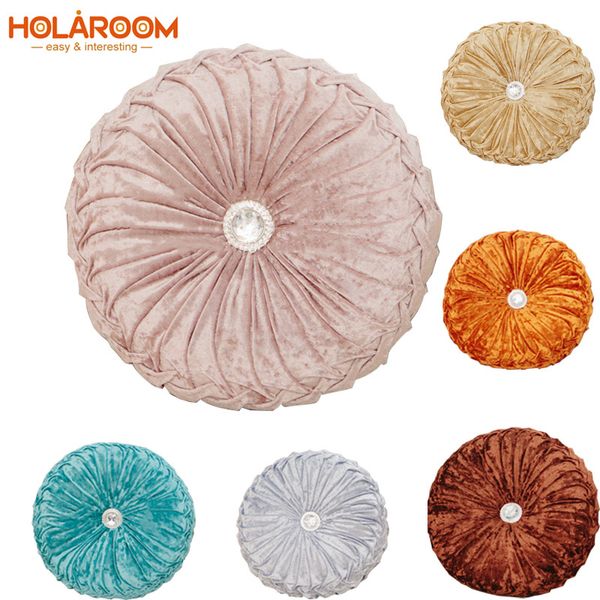 

round chair cushion pp cotton pumpkin seat pad for patio home car office floor pillow insert filling memory foam tatami cushions