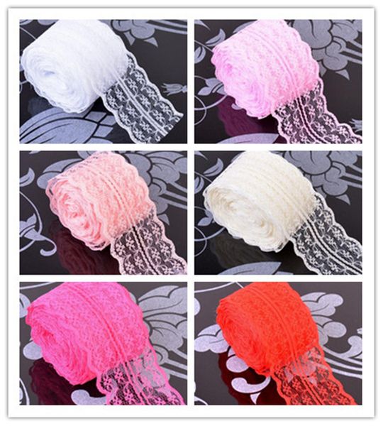 

new textiles 10 yards of beautiful lace ribbon 4.5 cm wide, diy clothing accessories floral accessories