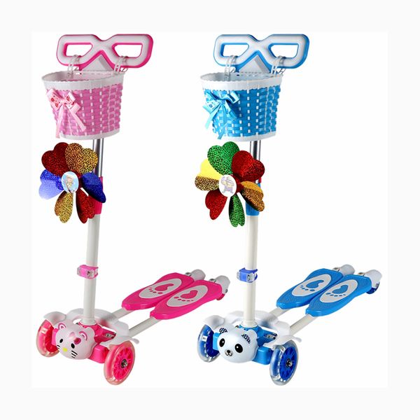 

flash wheels 4 in 1 breaststroke scooter, panada pattern 4 wheels kick scooter with safe set