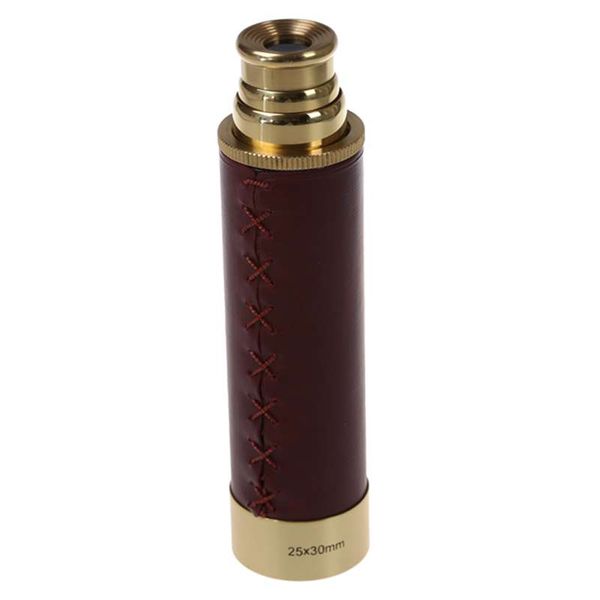 

pocket telescope brass 25x30 binoculars monocular telescope hand in gold