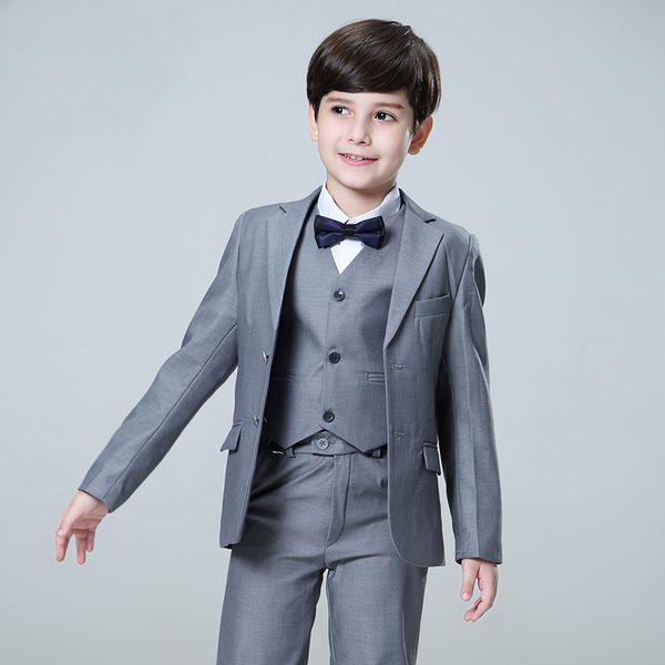 

boy single breasted boys suits for weddings costume enfant garcon mariage boys blazer jogging garcon grey, Blue;gray