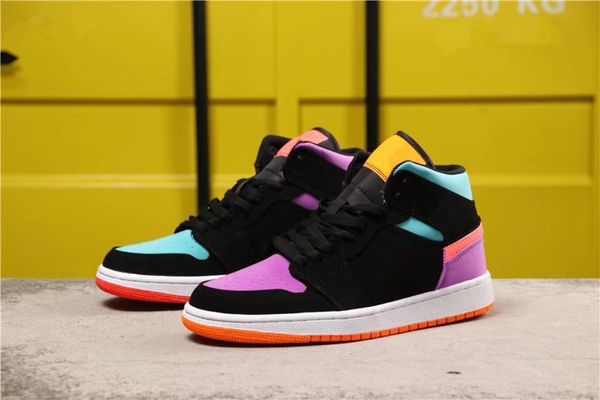 

wholesale 2019 new discount black purple blue i 1s men women high basketball shoes outdoor trainers size 5.5-12