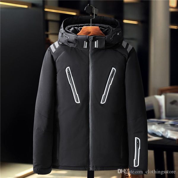 

face north classic luxury down jacket fashion parka coat windproof ski warm jacket outdoor sports jacket comfortable wild windb, Black