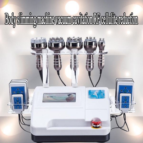 

2019 new 6 in1 40k ultrasonic cavitation rf vacuum suction body slimming beauty machine ce/dhl
