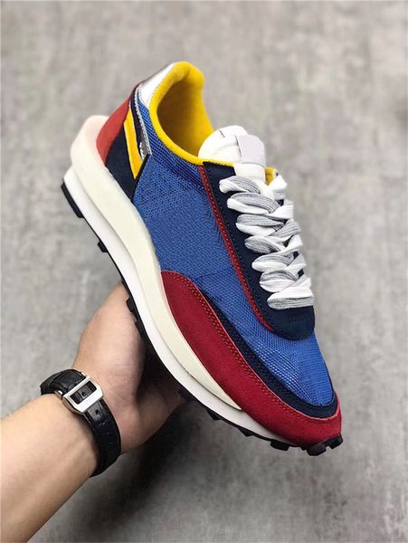

2019 лучший аутентичный ld ldv вафельный sacai varsity синий зеленый gusto многофункциональный блейзер рассвет mid dunk bv0073-400 мужчины с, White;red