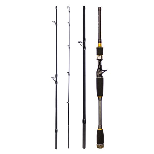 

4 section carbon fiber fishing rod ultralight lure pole