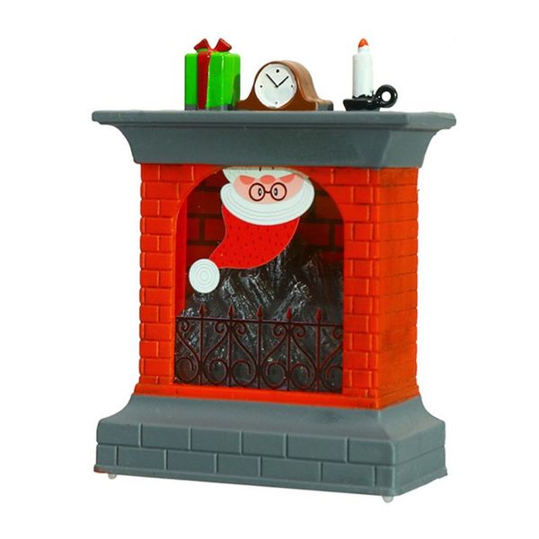 

christmas decoration fireplace,4.3" fireplace lantern flameless led lantern e65b