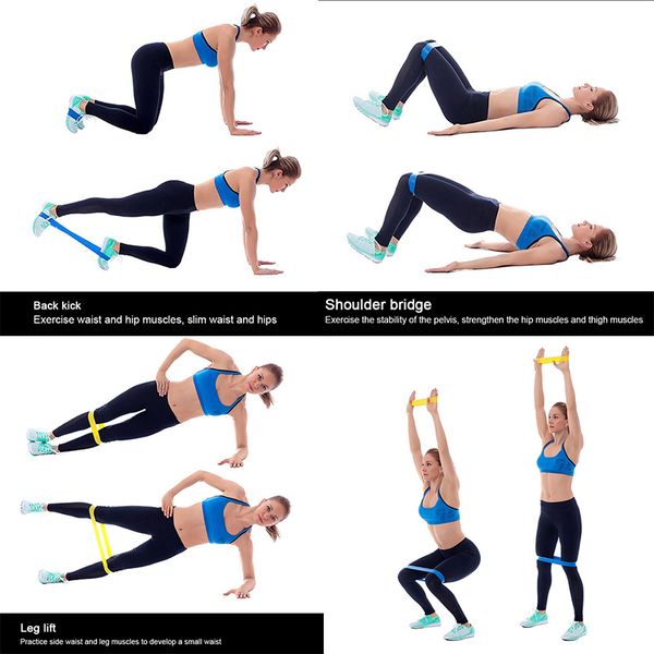 

resistance bands latex loop exercise fitness stretching strength training band