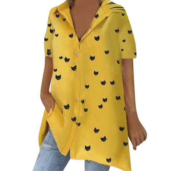 

muqgew female t-shirt loose recreational printed short sleeve v-collar t-shirts for women camisetas verano mujer 2019 #6030, White