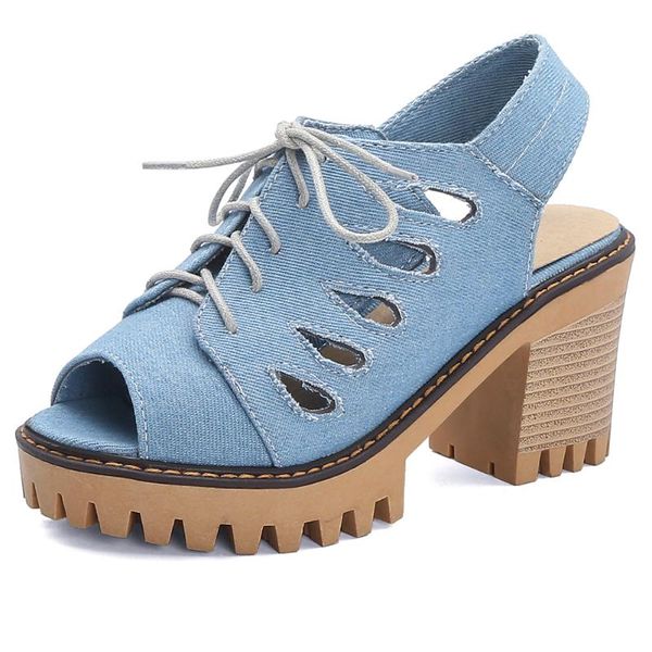 

ribetrini female 2020 peep toe back strap solid shoes woman platform sewing block heel sandals women summer sandals, Black