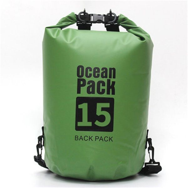 

15lwaterproof dry bag pack sack swimming rafting kayaking river trekking floating sailing canoing boating water resistance