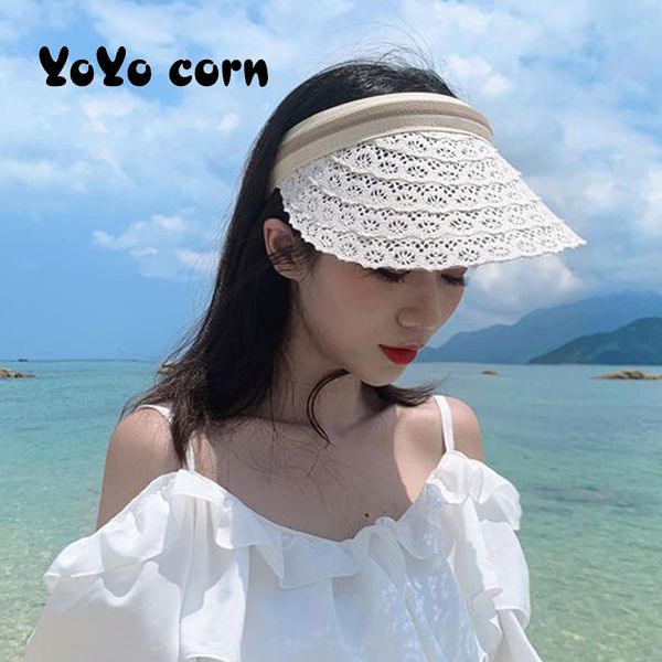 

new sandy beach summer ribbon sun hats, soft breathable women hat, straw visor, striped mesh, bow beach hat, outdoor sun cap, Blue;gray